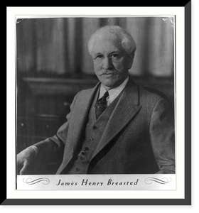 Historic Framed Print, [James Henry Breasted, half-length portrait, seated, facing left],  17-7/8" x 21-7/8"