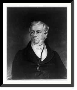 Historic Framed Print, [Andrew Stevenson, head-and-shoulders portrait, facing left],  17-7/8" x 21-7/8"