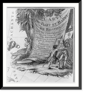 A Tory and a patriot wrestle for a pine tree banner while an Native watches.Patas sculp, Vintage Wall Art