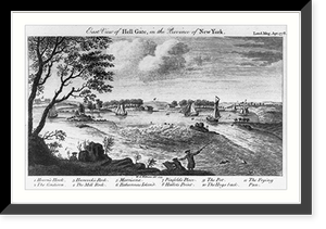 East view of Hell Gate, in the province of New York.W.A. Williams del. 1775. Classic, Vintage Print