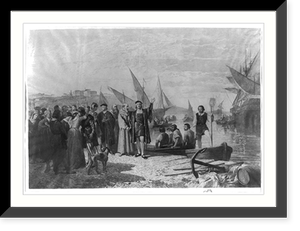 Vintage Americana Print - Columbus - Departure