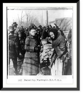 Historic Framed Print, Market day, Washington, D.C.,  17-7/8" x 21-7/8"