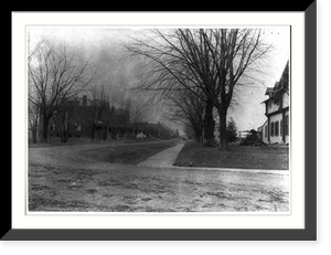 Va. - Arlington Co. - Fort Myer; looking down street of officers' quarters (Officers' Row), Vintage Wall Art