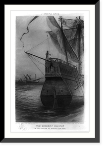 The supreme moment, on the evening of Oct. 11, 1492 Classic, Vintage Wall Art