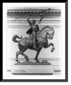Cid (Ruy Diaz de Bivar), 1040?-1099, equestrian statue by Anna Hyatt Huntington, Vintage Print