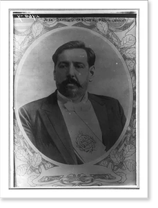 Vintage Portrait - Jose Battle y Ordonez, bust portrait, facing left