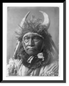 Historic Framed Print, Bull Chief. Apsaroke,  17-7/8" x 21-7/8"