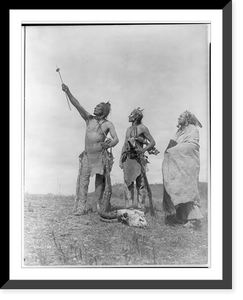 Historic Framed Print, The Oath. Apsaroke,  17-7/8" x 21-7/8"