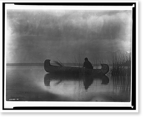 Historic Photo Print - Kutenai duck hunter - Framed Wall Art Gift Idea