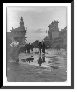 Antique Photo Print - World's Fairs - Looking down Midway after, 1904