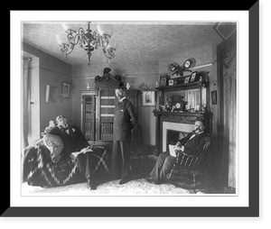 Frances Benjamin Johnston, 1864-1952, with three male friends Classic, Vintage Wall Art