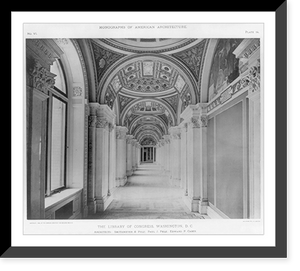 Historic Framed Print, [The Library of Congress, Washington, D.C.] - 18,  17-7/8" x 21-7/8"