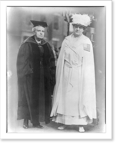 Vintage Americana Print - New York City - Dr. Anna Howard Shaw and Mrs