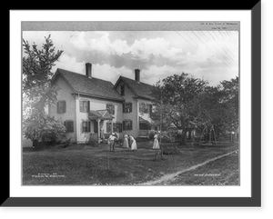 New Hampshire - Plymouth - playing croquet on lawn of Mountain View house Classic, Historic Reproduction