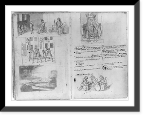 Drawings of annual guild days of Norwich, England, 1705 - 18 Classic, Antique Print