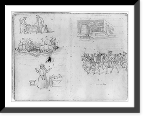 Drawings of annual guild days of Norwich, England, 1705 - 19, Antique Print