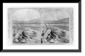 Historic Framed Print, Camp at crossing of the Colorado.,  17-7/8" x 21-7/8"