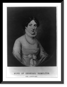 Mrs. Alexander Hamilton, n&eacute;e Elizabeth Schuyler, head-and-shoulders portrait, facing right, Antique Poster