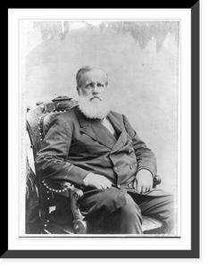 Pedro III, Emperor of Brazil, 1825-1891, three-quarter length portrait, seated, facing right, Vintage Print