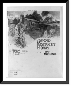 Antique Photo Print - My Old Kentucky Home - Vintage Wall Art Gift