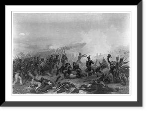 Canada - Ontario - Battle scenes, 1814: Lundy's Lane" near Niagara Falls, July 25th", Vintage Print