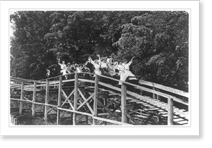 Vintage Landscape - Cincinnati - Roller coaster at Coney Island