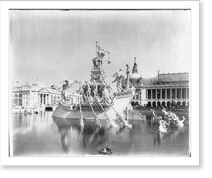 Vintage Nautical Print - Chicago - Columbian Exposition - The Ship