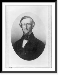 Philip St. George Cocke, 1809-1861, head-and-shoulders portrait, facing left, Antique Print