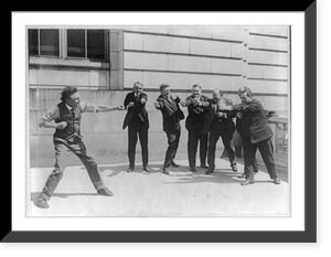 6 senators being led in physical exercises by Benarr Macfadden, Antique Print