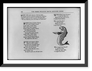 Illustrated pages from various early editions of the story of the death & funeral of Cock Robin", reproduced in the LCQJ, April 1973" - 11, Antique Poster