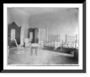 Alice (Roosevelt) Longworth, interior of her room - White House, Historic Print