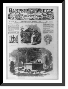 Scenes in Charleston, S.C. composite of 4 wood engravings: Tomb of John C. Calhoun, in St. Philip's Churchyard; the old powder magazine, Cumberland Street; the Palmetto Flag; the Palmetto Cockade