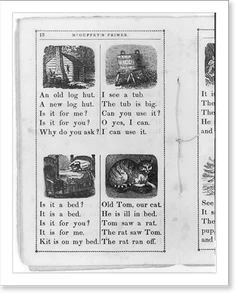 Vintage Photo Print - Cincinnati - McGuffey's Eclectic Primer, 1849
