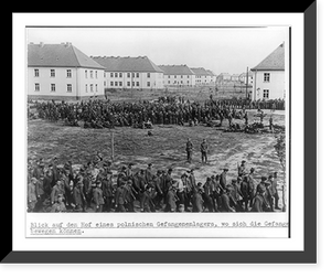 Historic Framed Print, [Camp for Polish prisoners-of-war],  17-7/8" x 21-7/8"