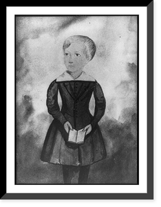 Andrew Carnegie, 1835-1919, three-quarters length, crayon portr. 1845 - facing left, Antique Print
