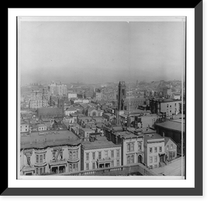 Cal. - San Francisco - Panoramic view in 5 sections: Right center Classic, Antique Poster