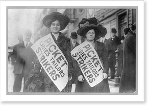 Vintage Photo Print - Strikes, ladies tailors, N.Y., Feb, 1910