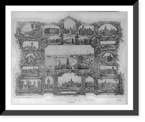 Historic Framed Print, Milwaukee, Wis. 1886,  17-7/8" x 21-7/8"
