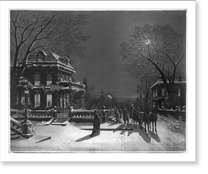 Vintage Americana Print - Christmas - Eve - Great Gift for History Buffs