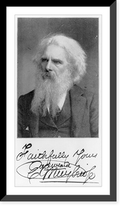 Historic Framed Print, [Eadweard Muybridge, bust, facing right - frontisp. in Animal Locomotion (Phila., 1888)],  17-7/8" x 21-7/8"