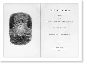 Black & White Photo - Boston - Frontis. The Mer-King and title, 1857