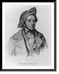Alexis Benoit Soyner, 1809-1858, head and shoulders, facing right, Vintage Wall Art