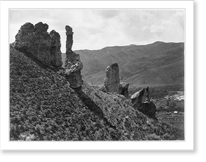 Vintage Photo Print - Witches Rocks, Utah.T. H. O'Sullivan, phot