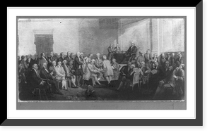 Black & White Photo - Signing of the Constitution of the U.S, 1787