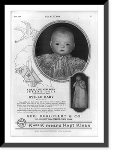 Page from Playthings Magazine illus. dolls: between 1910 and 1929, Historic Reproduction