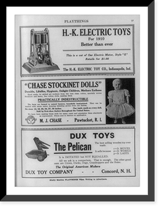 Page from Playthings Magazine illus. dolls: between 1910 and 1929 - 6, Historic Print