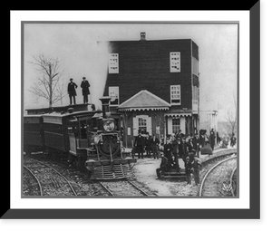 Hanover Junction, Pennsylvania. 1863. Hanover Junction Railroad Station, Antique Poster