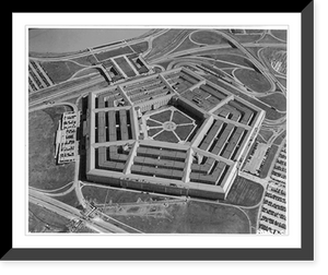 Aerial view of the Pentagon, Arlington, Va. 1947?, Antique Print