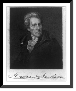 Historic Framed Print, [Andrew Jackson, bust portrait, facing right],  17-7/8" x 21-7/8"