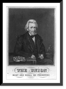 Andrew Jackson, memorial portrait - half length, seated, facing slightly right, Antique Wall Art